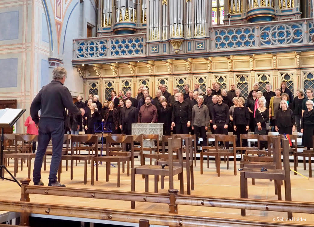 bei der Probe in St. Laurenzen in St. Gallen