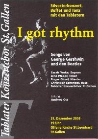 Plakat Silvesterkonzert 2003